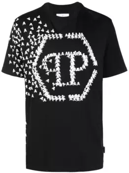 Футболка Skull Bones с логотипом Philipp Plein, черный
