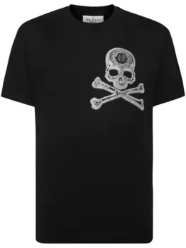 Футболка Skull&Bones со стразами Philipp Plein, черный