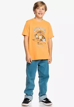 Футболка SKULL Quiksilver, оранжевый
