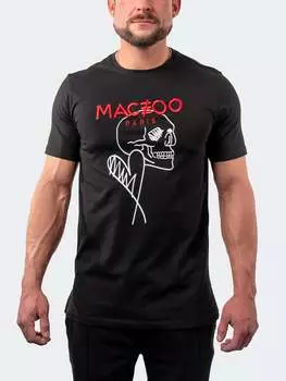 Футболка SkullHeart черная MACEOO