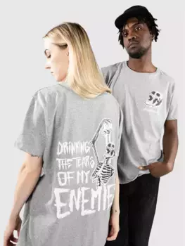 Футболка «Слезы моих врагов» Any Means Necessary, серый