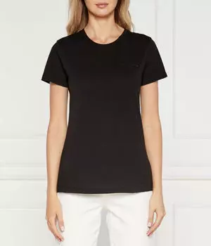 Футболка женская Armani Exchange облегающего кроя базовая, черный
