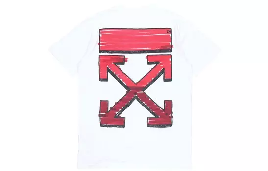 Футболка Slim Fit Marker Arrow Футболка Off-White, белый