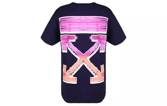 Футболка Slim Fit Marker Arrows Off-White, темно-фиолетовый