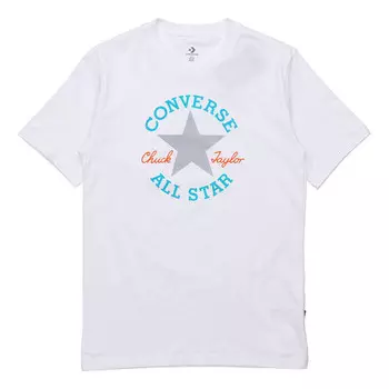 Футболка slogan logo short-sleeve tee men white Converse, белый