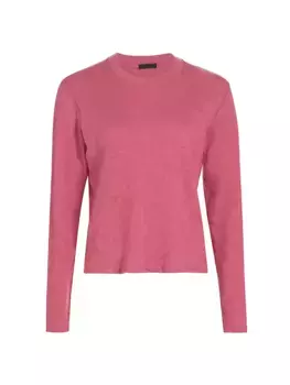 Футболка Slub из джерси с круглым вырезом и длинными рукавами Atm Anthony Thomas Melillo, цвет boysenberry