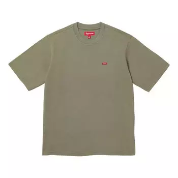 Футболка small box t-shirt 'olive green' Supreme, зеленый