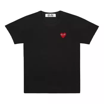 Футболка small logo tee 'black' Comme Des Garcons Play, черный