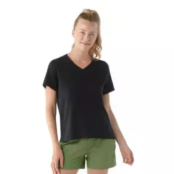 Футболка Smartwool Perfect V-Neck, черный