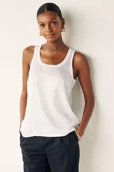 Футболка смешанной вязки Next, белый