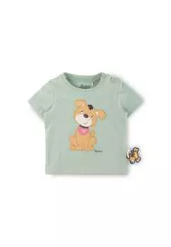 Футболка смешная собака для малышей Sigikid, зеленый