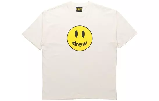 Футболка Smiley Collection унисекс белая Drew House, белый