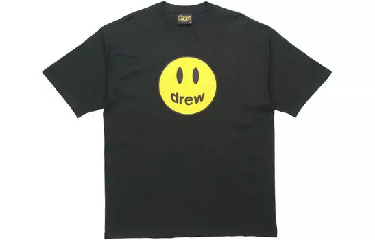 Футболка Smiley Collection унисекс черная Drew House, черный