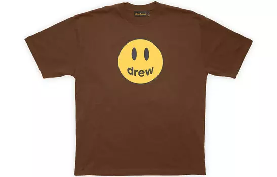 Футболка Smiley Collection унисекс коричневая Drew House, коричневый
