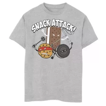 Футболка Snack Attack Ninja с графическим рисунком для мальчиков 8–20 лет Unbranded