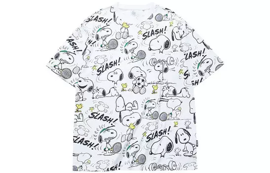 Футболка Snoopy X Life Collection унисекс белая Anta, белый