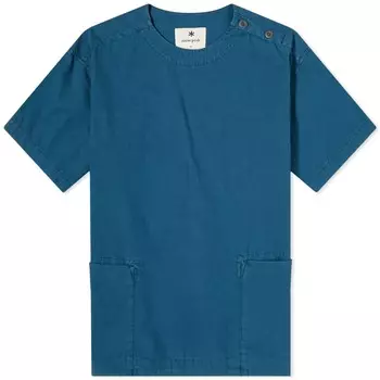 Футболка Snow Peak из переработанного хлопка, синий