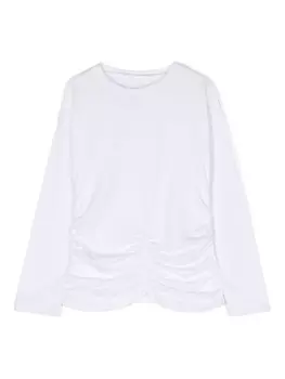 Футболка со сборками Douuod Kids, белый