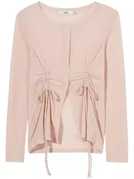 Футболка со сборками и шнурками b+ab, розовый