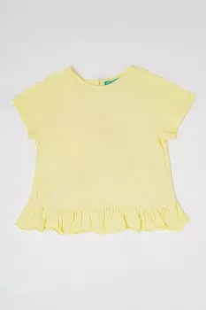 Футболка со сборками United Colors Of Benetton, желтый