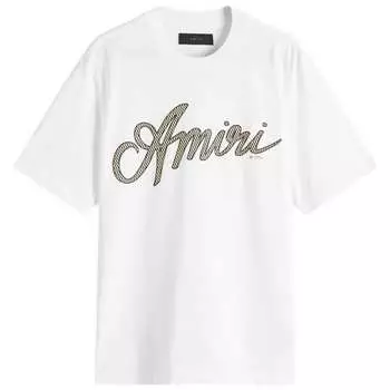 Футболка со сценарием Amiri, белый