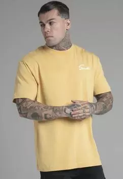 Футболка со сценарием SikSilk, желтый