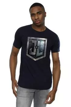 Футболка со щитом из фильма «Лига справедливости» DC Comics, темно-синий