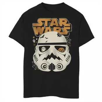 Футболка со шлемом и логотипом «Звездные войны» для мальчиков 8–20 лет Star Wars, черный