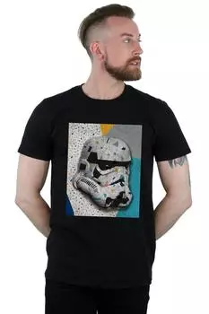 Футболка со шлемом и узором «Штурмовик» Star Wars, черный