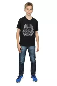 Футболка со шлемом «Штурмовик с каракулями» Star Wars, черный