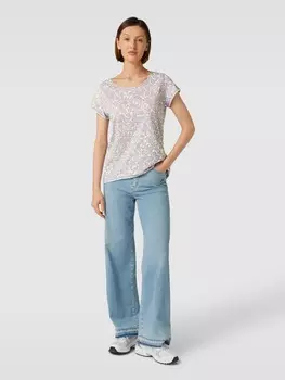 Футболка со швами наизнанку Esprit, лиловый