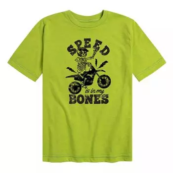 Футболка со скелетом Speed In My Bones для мальчиков 8–20 лет Licensed Character