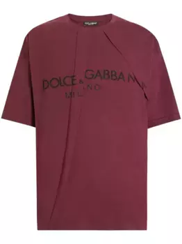 Футболка со складками DOLCE & GABBANA, красный