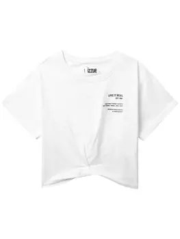 Футболка со складками izzue, белый