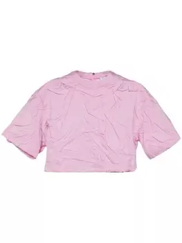 Футболка со складками MSGM, розовый