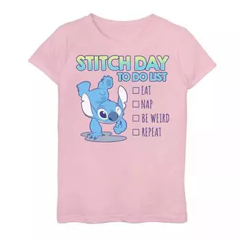 Футболка со списком дел для девочек 7–16 лет Disney's Lilo & Stitch Disney