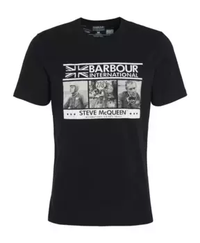 Футболка со Стивом Маккуином Barbour, черный