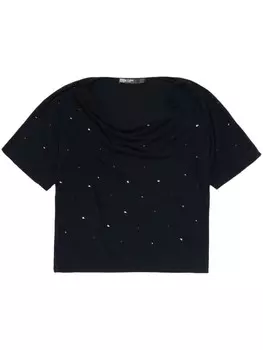 Футболка со стразами Bimba y Lola, черный