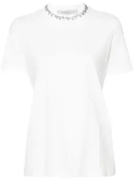 Футболка со стразами GOLDEN GOOSE, белый