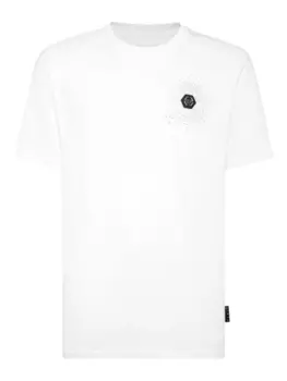 Футболка со стразами Philipp Plein, белый