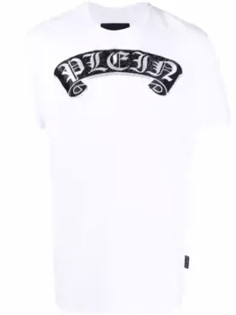 Футболка со стразами Philipp Plein, белый