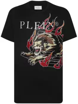Футболка со стразами Philipp Plein, черный