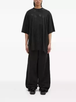 Футболка со стразами VETEMENTS, черный