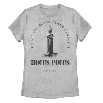 Футболка со свечой Disney Hocus Pocus I Lit The Black Flame для юниоров Licensed Character