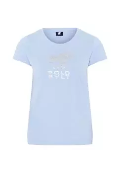 Футболка со сверкающим декором POLO SYLT, цвет Brunnera Blue