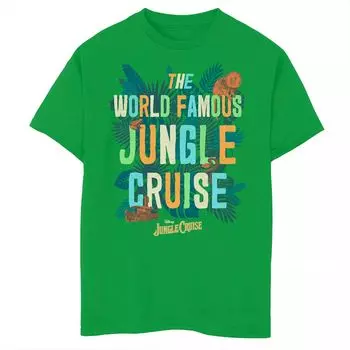 Футболка со всемирно известным плакатом Disney Jungle Cruise для мальчиков 8–20 лет Licensed Character