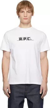 Футболка со змеей A.P.C., белый