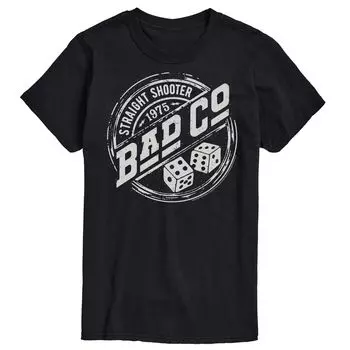 Футболка со значком Big & Tall Bad Company Licensed Character, черный