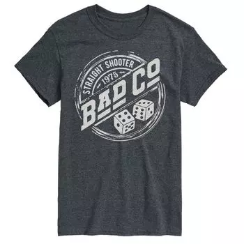 Футболка со значком Big & Tall Bad Company Licensed Character, серый