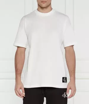 Футболка со значком Relaxed fit Calvin Klein Jeans, белый